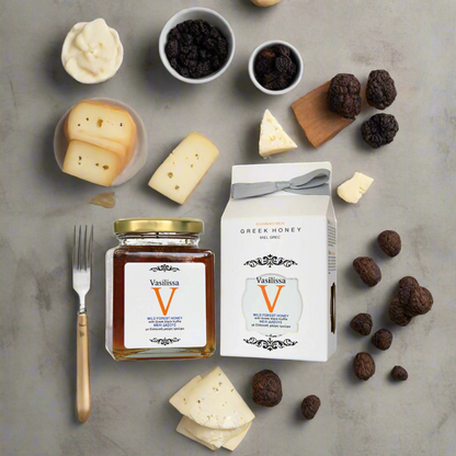 Honing met zwarte truffel Griekenland 250g Vasilissa (vloeibaar)