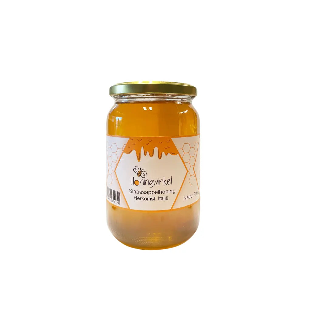 Sinaasappelhoning 900g Italië Honingwinkel (vloeibaar)