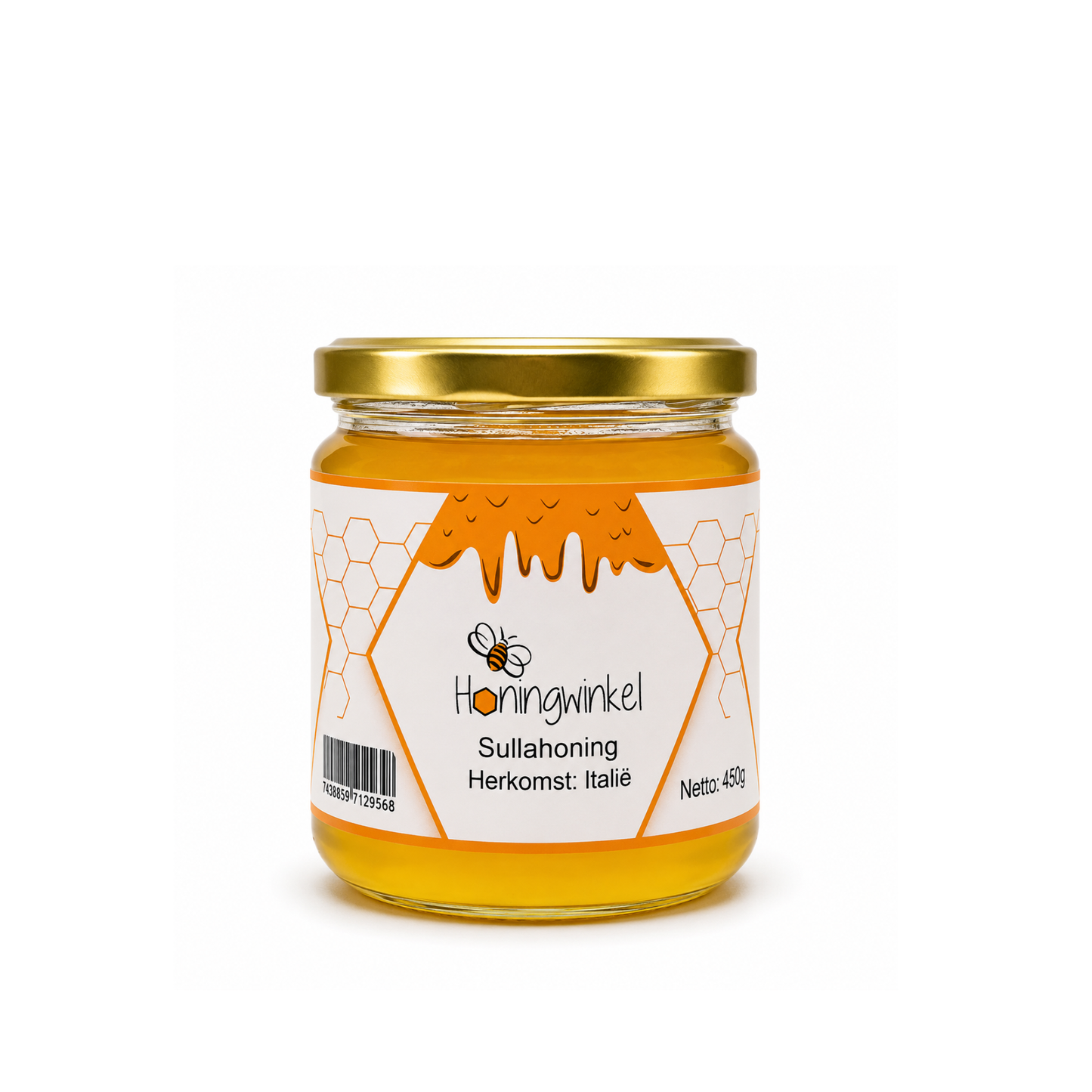Sullahoning 450g Italië Honingwinkel (vloeibaar)
