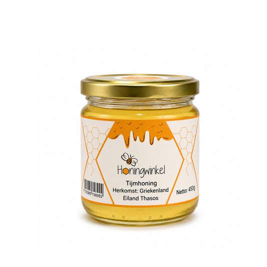 Tijmhoning 450g Griekenland Honingwinkel  (vloeibaar)