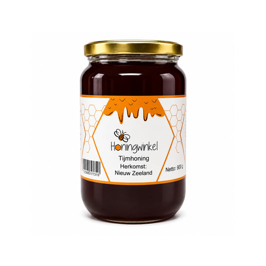 Tijmhoning 900g Nieuw-Zeeland Honingwinkel (vloeibaar)