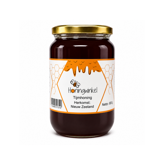Tijmhoning 900g Nieuw-Zeeland Honingwinkel (vloeibaar)