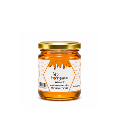 Wierook met bloemenhoning 250g Turkije Honingwinkel (vloeibaar)