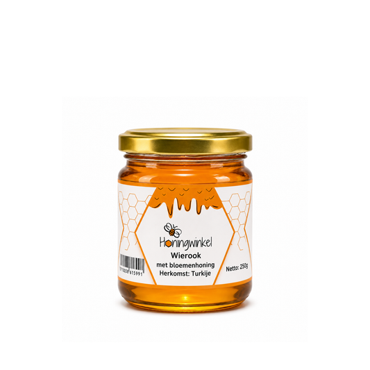Wierook met bloemenhoning 250g Turkije Honingwinkel (vloeibaar)