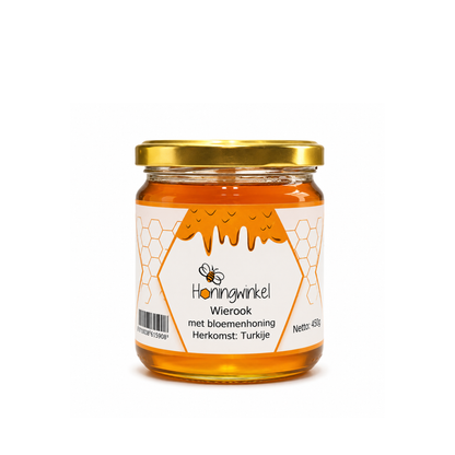 Wierook met bloemenhoning 450g Turkije Honingwinkel (vloeibaar)