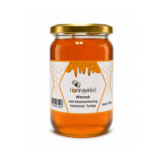 Wierook met bloemenhoning 900g Turkije Honingwinkel (vloeibaar)