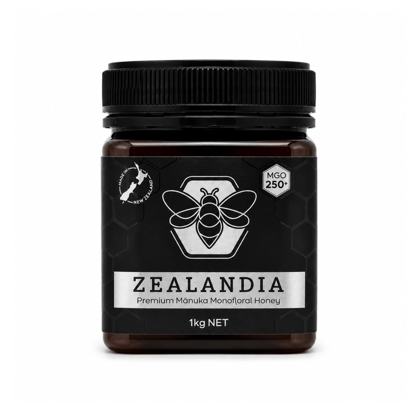 Manukahoning MGO 250+ Monofloral 1kg Nieuw-Zeeland Zealandia