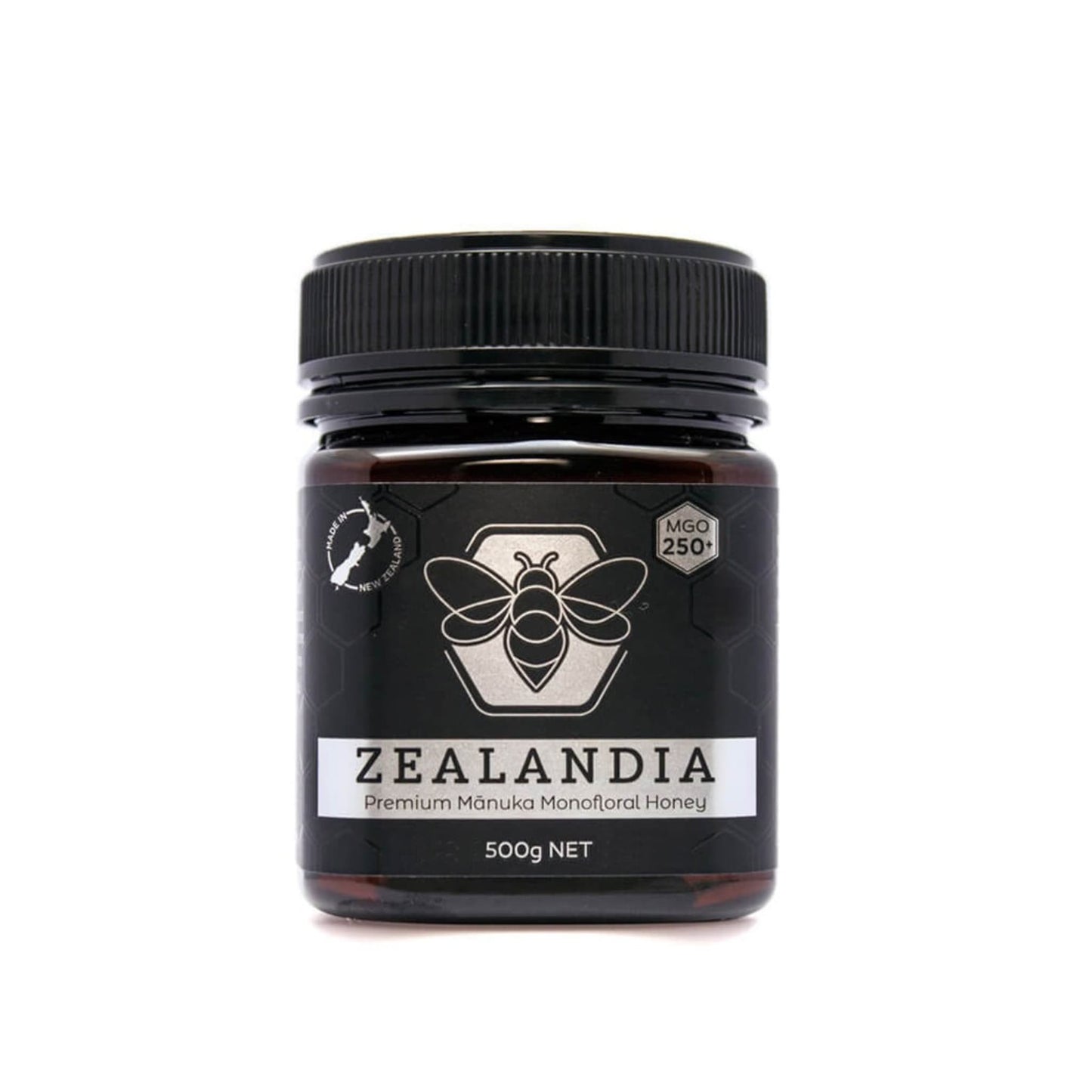Manukahoning MGO 250+ Monofloral 500g Nieuw-Zeeland Zealandia