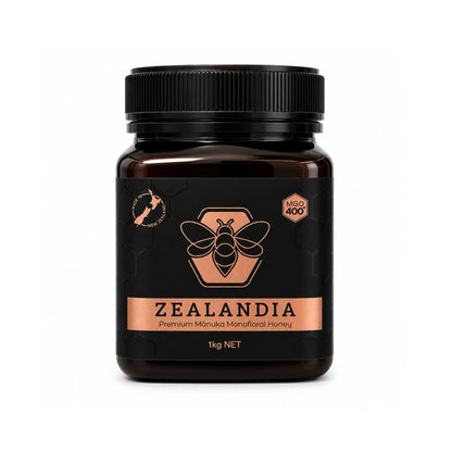 Manukahoning MGO 400+ Multifloral 1kg Nieuw-Zeeland Zealandia