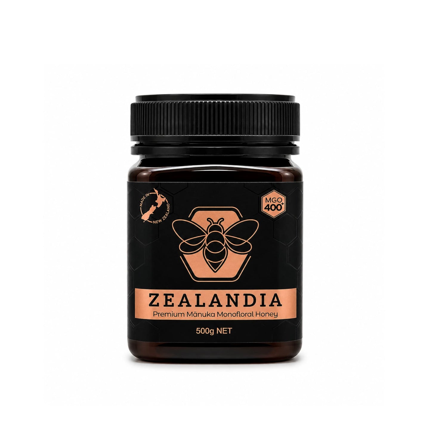 Manuka Honey MGO 400+ Monofloral 500g New Zealand Zealandia