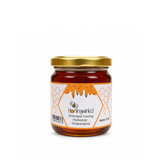 Zilverspar honing 250g Griekenland Honingwinkel