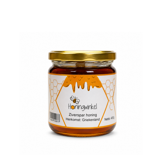 Zilverspar honing 450g Griekenland Honingwinkel