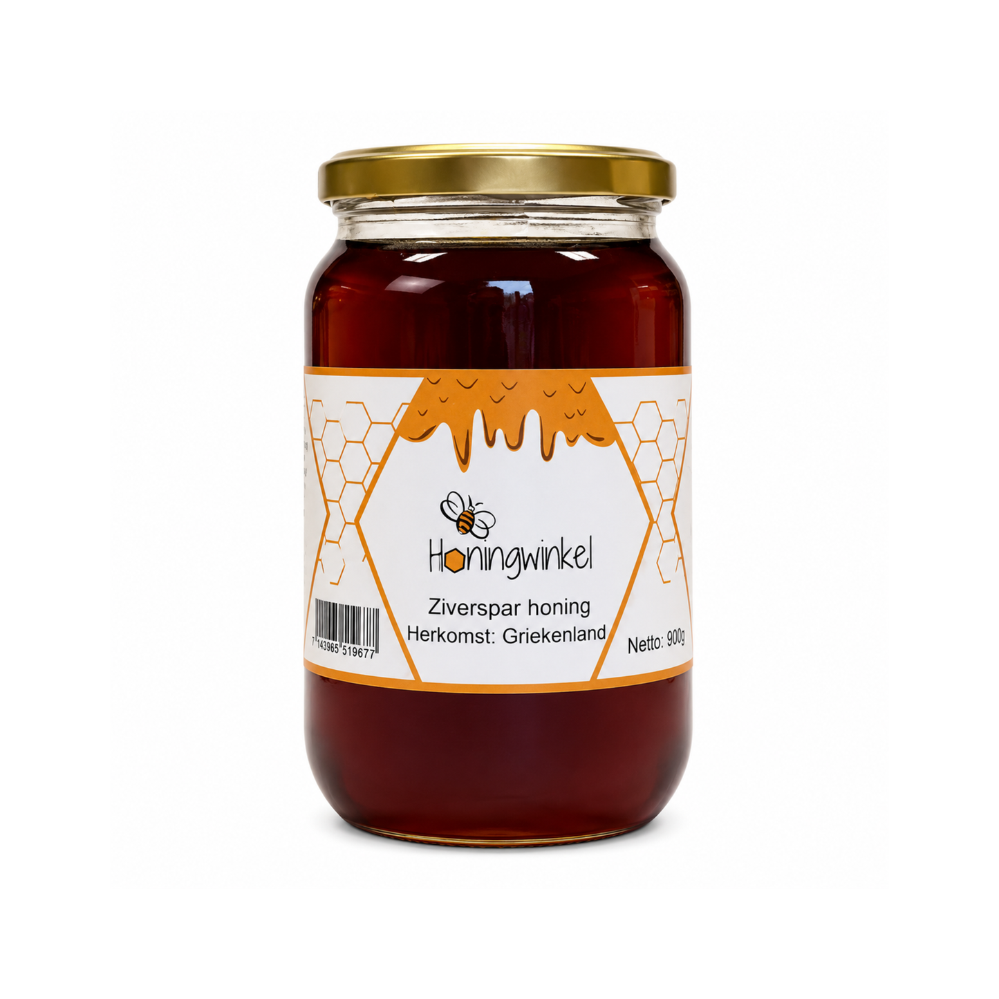 Zilverspar honing 900g Griekenland Honingwinkel
