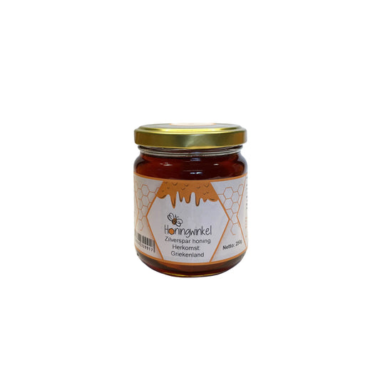 Zilverspar honing 250g Griekenland Honingwinkel