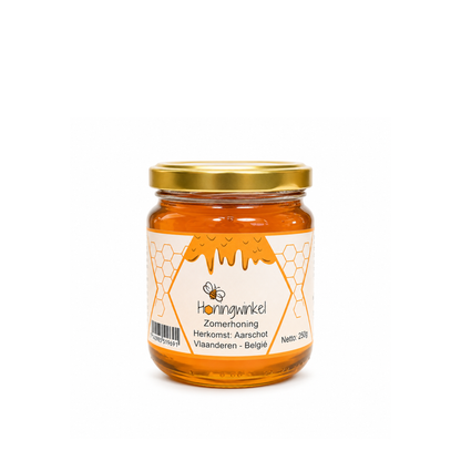 Zomerhoning 250g België Honingwinkel (vloeibaar)