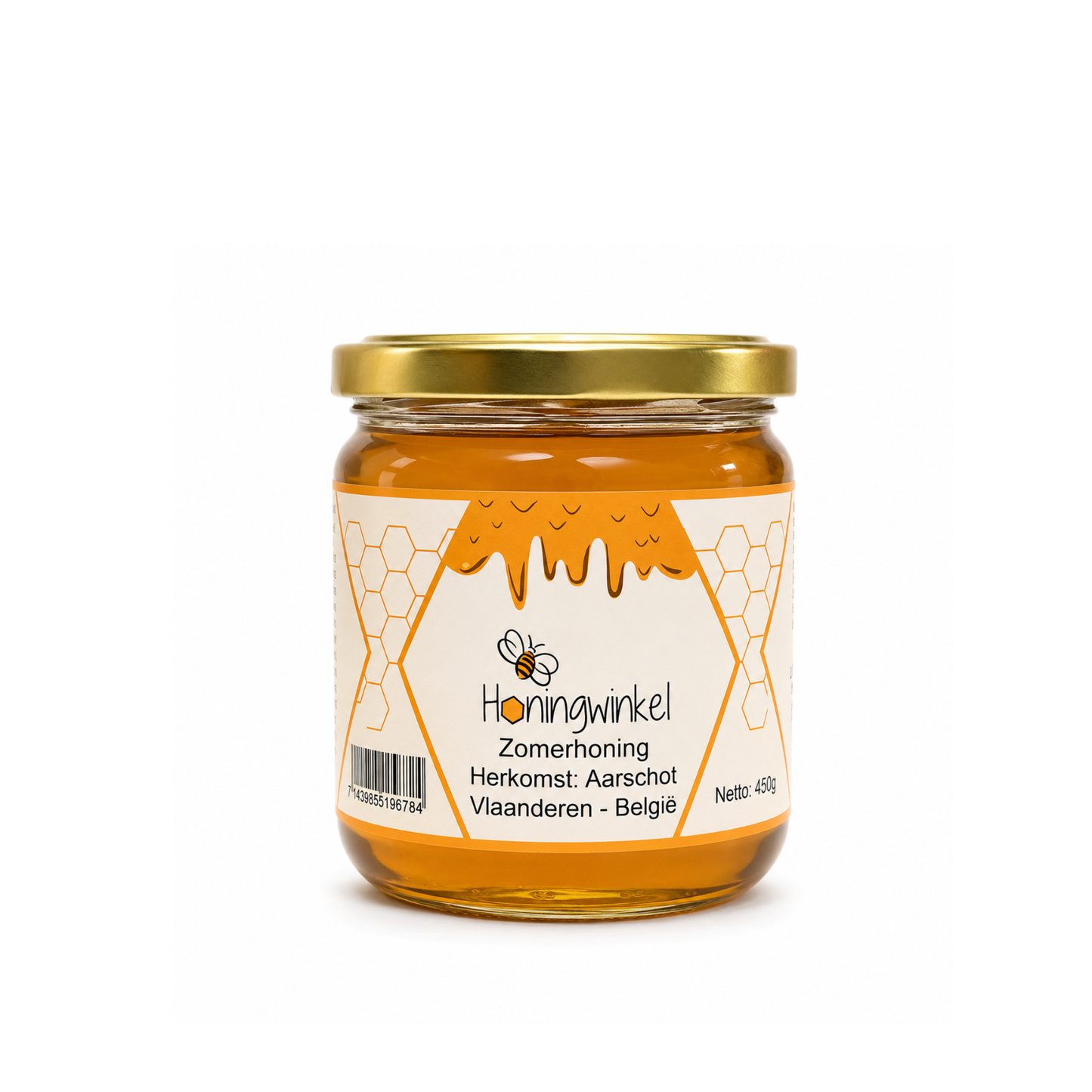 Zomerhoning 450g België Honingwinkel (vloeibaar)