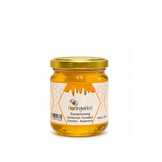 Zomerhoning 250g Nederland Honingwinkel (vloeibaar)