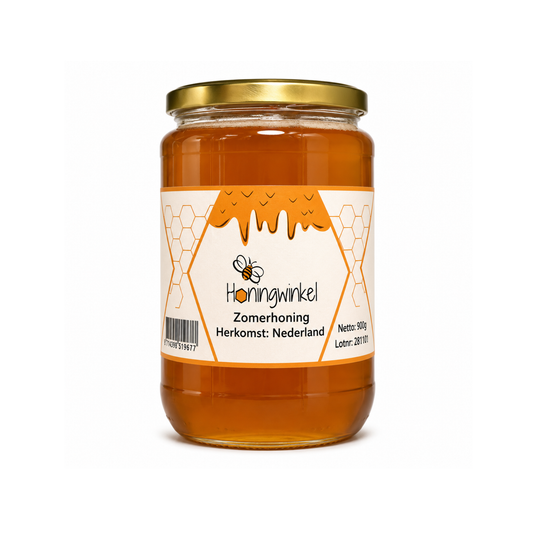 Zomerhoning 900g Nederland Honingwinkel (vloeibaar)