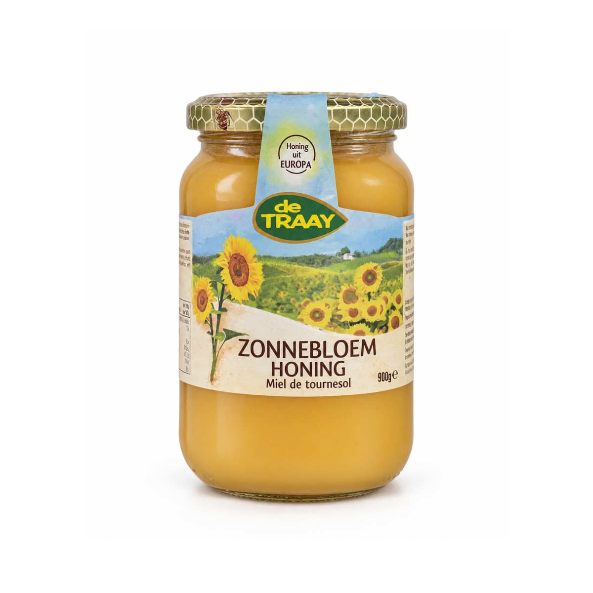 Sunflower honey 900g Ukraine de Traay (cream)