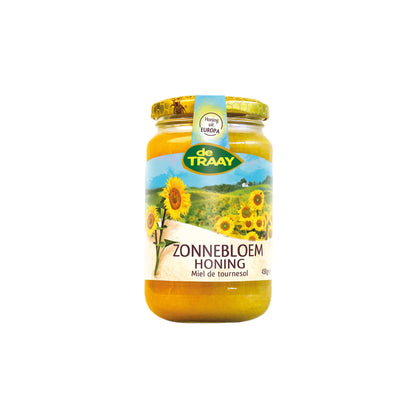 Zonnebloemhoning 350g Oekraïne de Traay (crème)