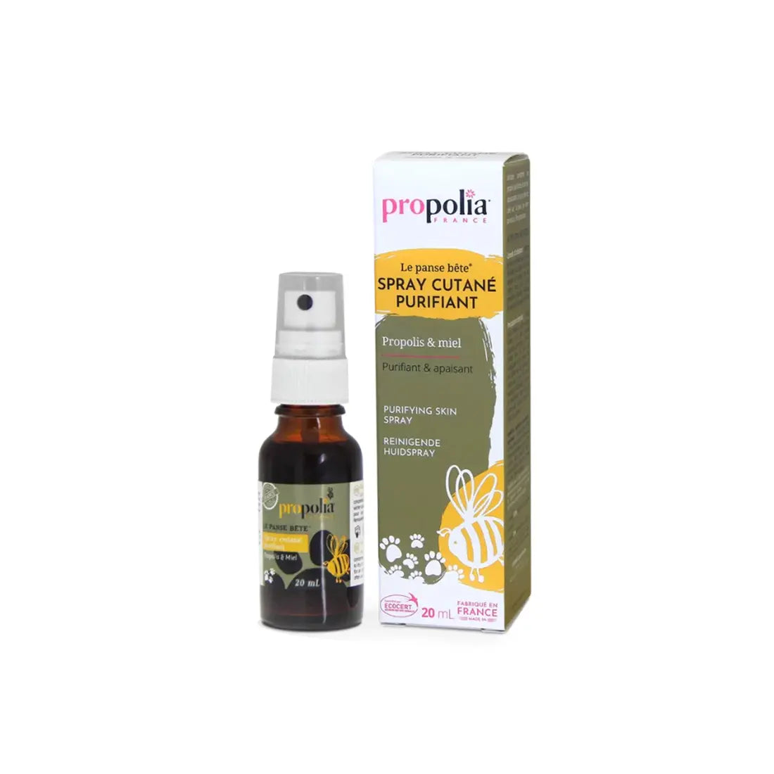 Zuiverende dierenhuidspray met propolis 20ml Frankrijk Propolia