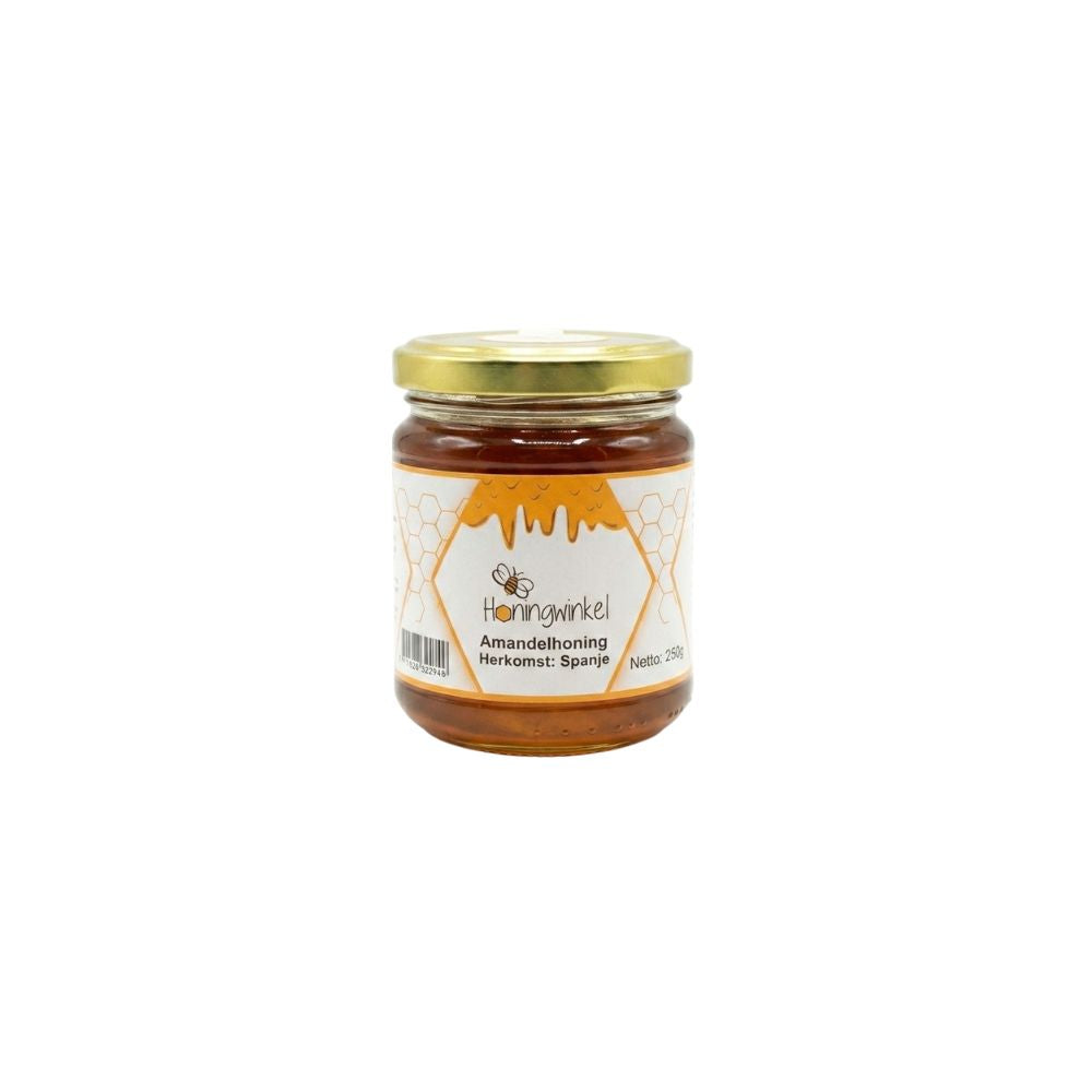 Amandelhoning 250g Spanje Honingwinkel (vloeibaar)