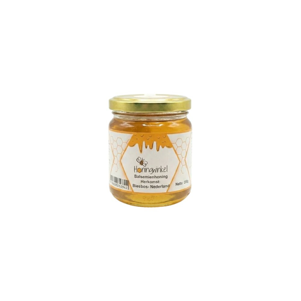 Balsemienhoning 250g Nederland Honingwinkel (vloeibaar)