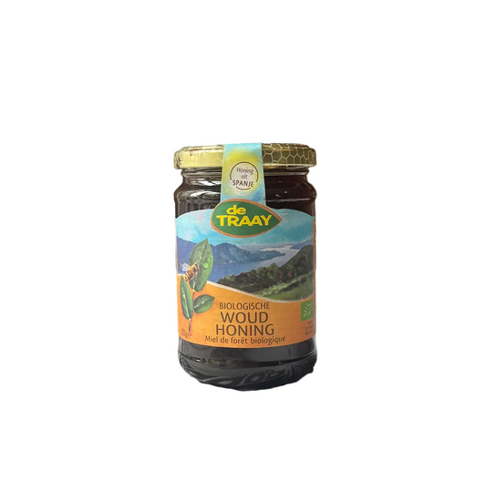 Biologische woudhoning Spanje 350g de Traay (vloeibaar)