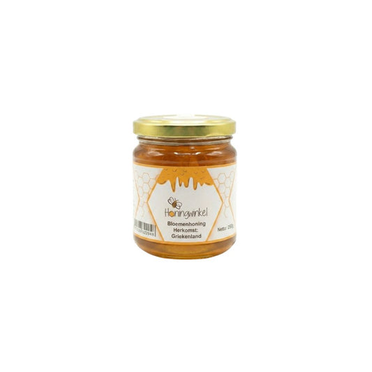 Bloemenhoning 250g Griekenland Honingwinkel (vloeibaar)