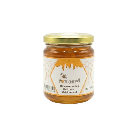 Bloemenhoning 250g Griekenland Honingwinkel (vloeibaar)