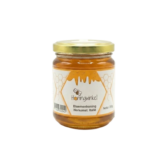 Bloemenhoning Italië 250g Honingwinkel (vloeibaar)