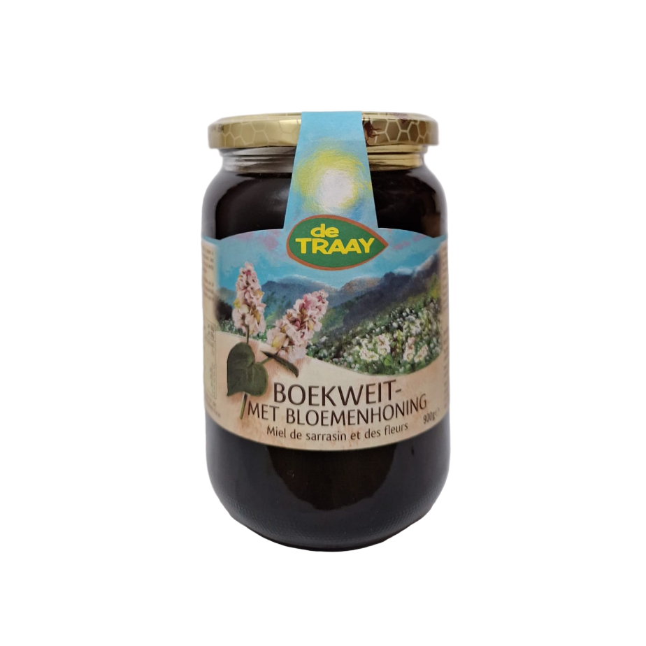 Boekweithoning met Bloemen 900g de Traay (vloeibaar)