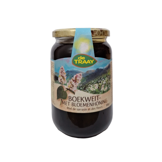 Boekweithoning met Bloemen 900g de Traay (vloeibaar)
