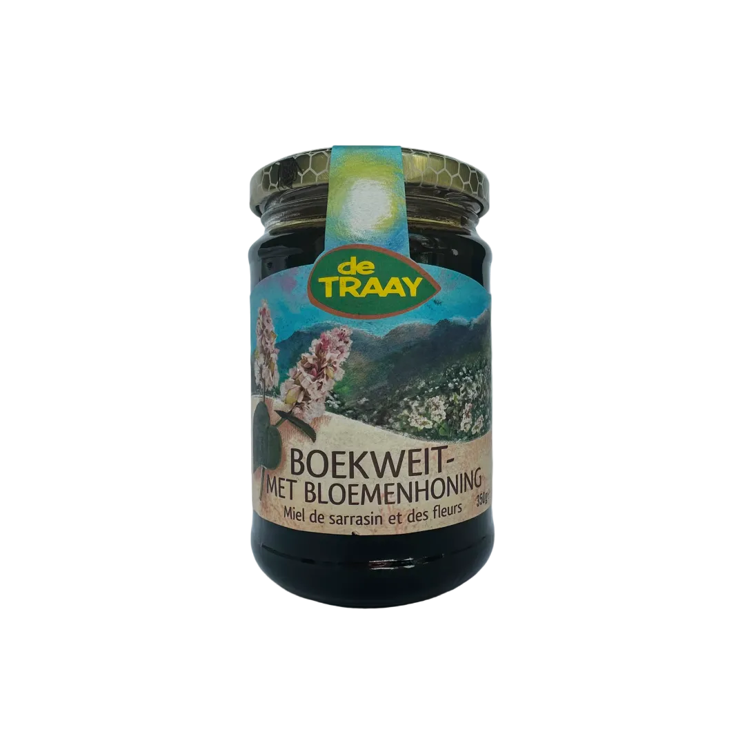 Boekweithoning met Bloemen 350g de Traay (vloeibaar)