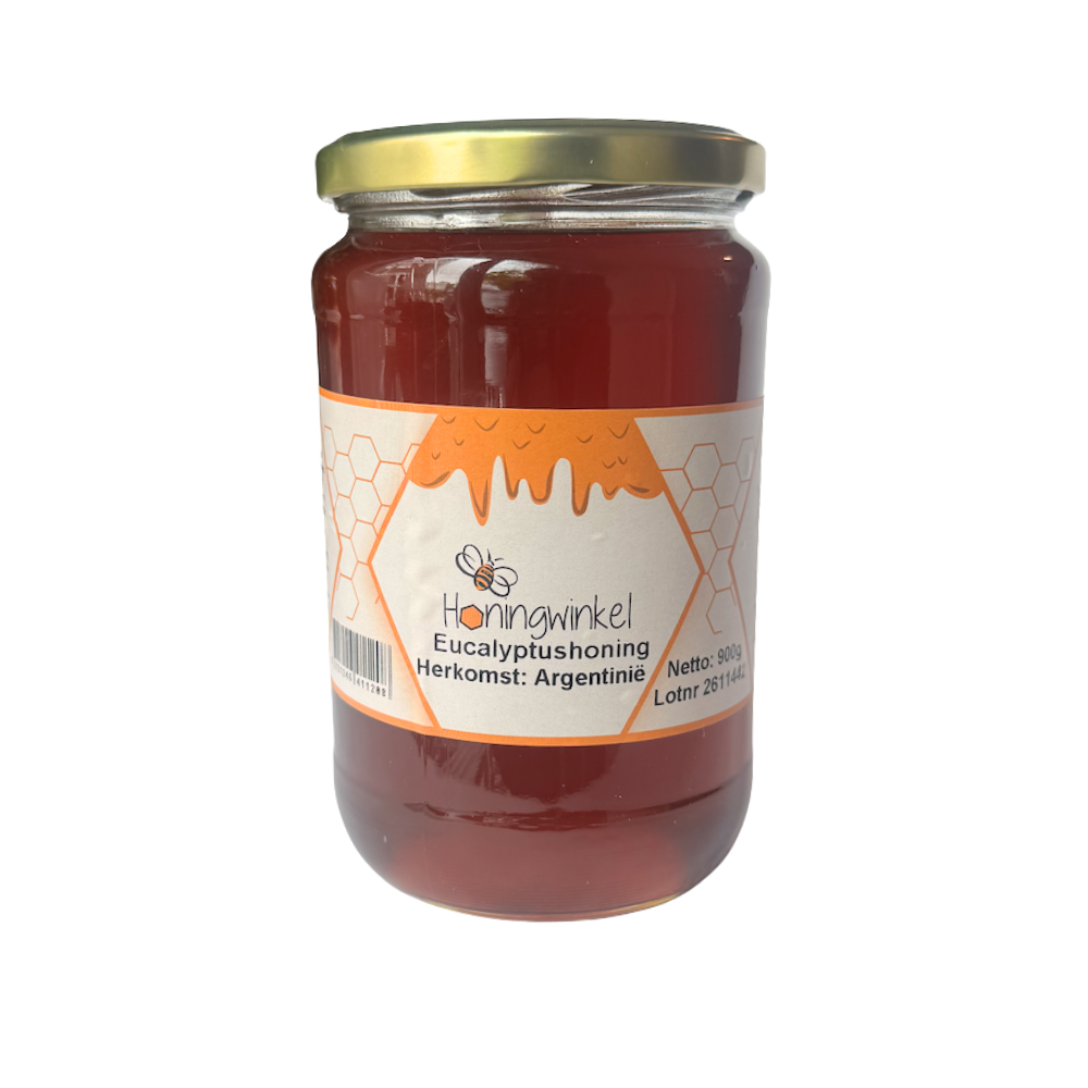 Eucalyptus honing 900g Argentinie Honingwinkel (vloeibaar)