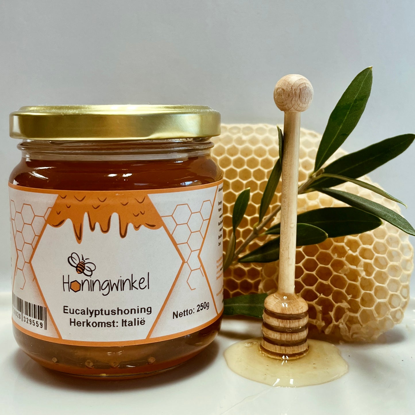 Eucalyptushoning Italië 450g Honingwinkel (vloeibaar)