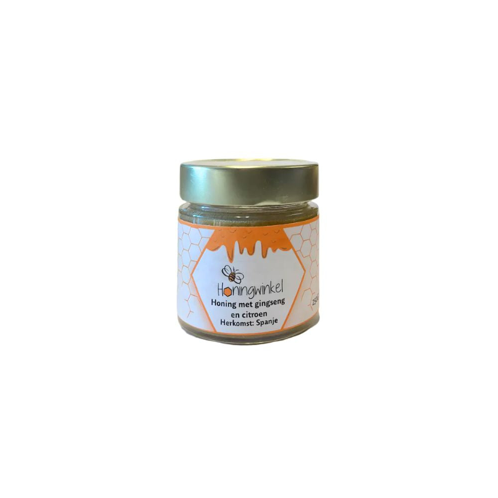 Honing met ginseng en citroen Spanje 250g Honingwinkel