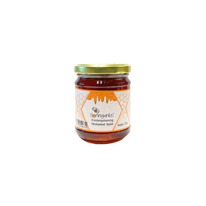 Kastanjehoning Italië 250g Honingwinkel (vloeibaar)