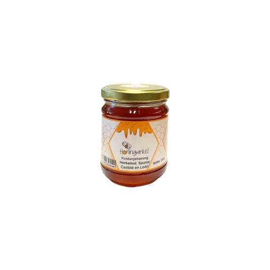 Kastanjehoning 250g Spanje Honingwinkel (vloeibaar)