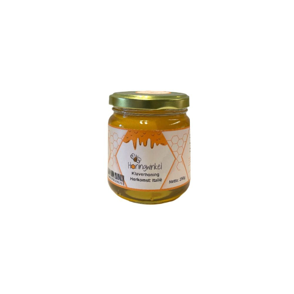 Klaverhoning Italië 250g (vloeibaar) Honingwinkel