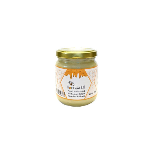 Koolzaadhoning 250g België Honingwinkel (crème)