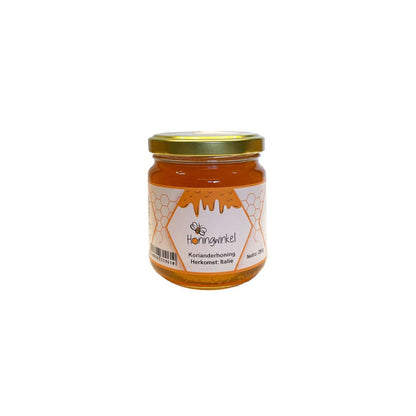 Korianderhoning 250g Italië Honingwinkel (vloeibaar)