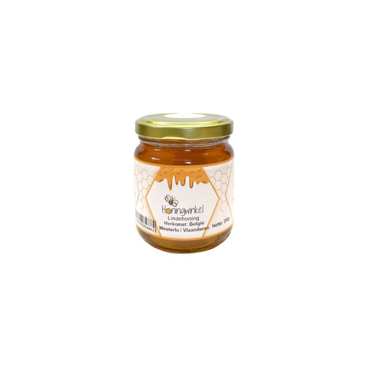 Lindehoning 250g België Honingwinkel (vloeibaar)