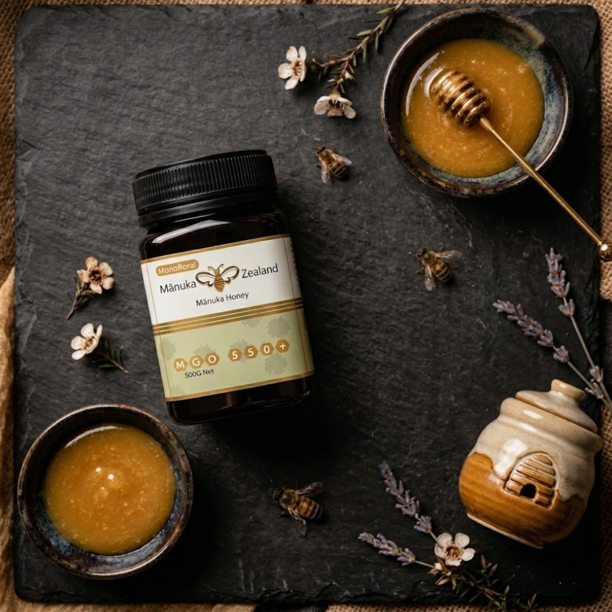 Manukahoning MGO 550+ 500g Manuka Zealand