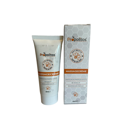 NIEUW!: Crème bijengifzalf 80ml (massagecrème, VERRIJKT met Anatolische Propolis)- Propolitos