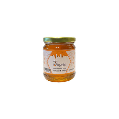 Meidoornhoning 250g België Honingwinkel (vloeibaar)