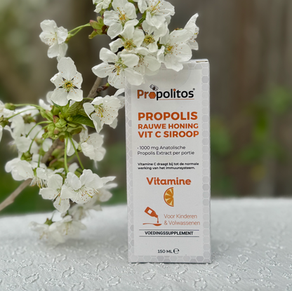 Propolis Rauwe Honing Vit C Siroop – Propolitos (150 ml)