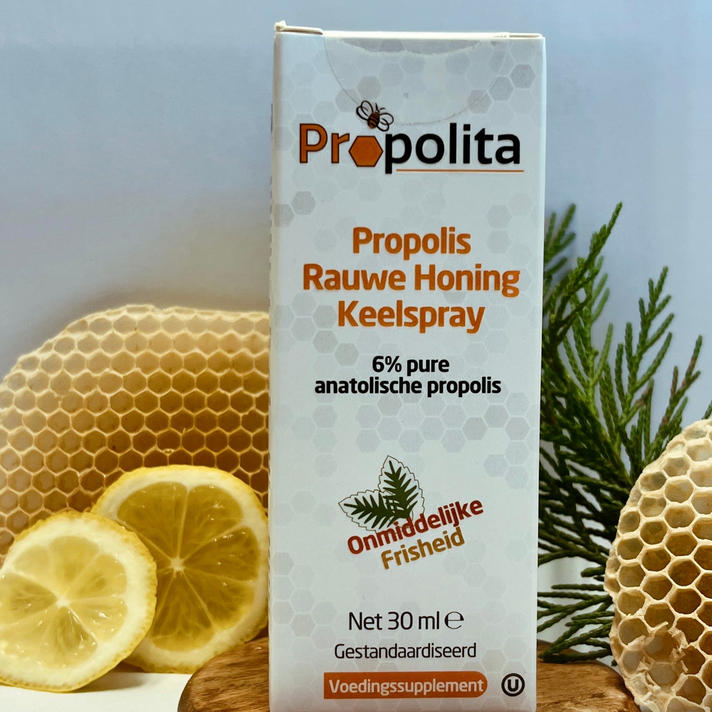 Keelspray met propolis, rauwe honing en menthol - 30 ml - propolita