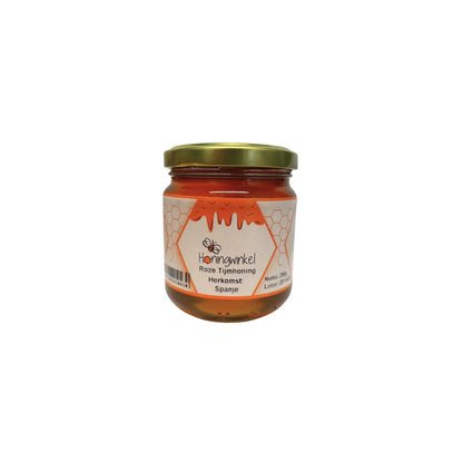Roze tijmhoning 250g Spanje Honingwinkel (vloeibaar)
