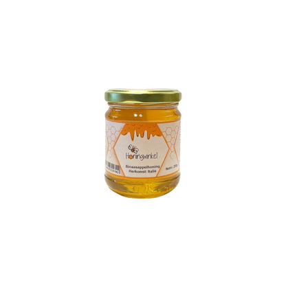 Sinaasappelhoning 250g Italië Honingwinkel (vloeibaar)